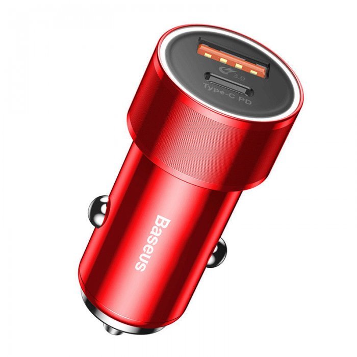 Автомобильное зарядное устройство Baseus Small Screw Type-C PD+USB Quick Charge 36W красное (CAXLD-A09)
Автомобильное зарядное устройство Baseus Small Screw Type-C PD+USB Quick Charge 36W красное (CAXLD-A09)