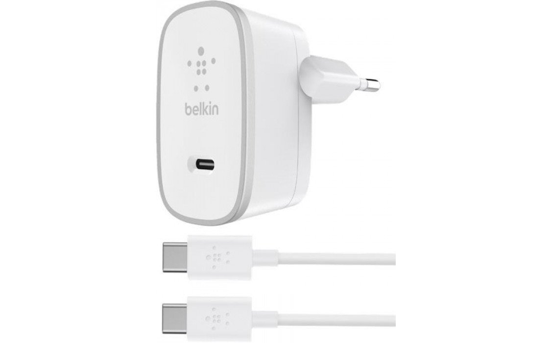 Сетевое зарядное устройство Belkin USB-C Charger + Type-C Cable White (F7U008vf05-WHT)
Сетевое зарядное устройство Belkin USB-C Charger + Type-C Cable White (F7U008vf05-WHT)