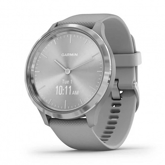 Спортивные часы Garmin Vivomove 3 Silver Stainless Steel Bezel with Powder Gray Case and Silicone Band (010-02239-00)
Спортивные часы Garmin Vivomove 3 Silver Stainless Steel Bezel with Powder Gray Case and Silicone Band (010-02239-00)