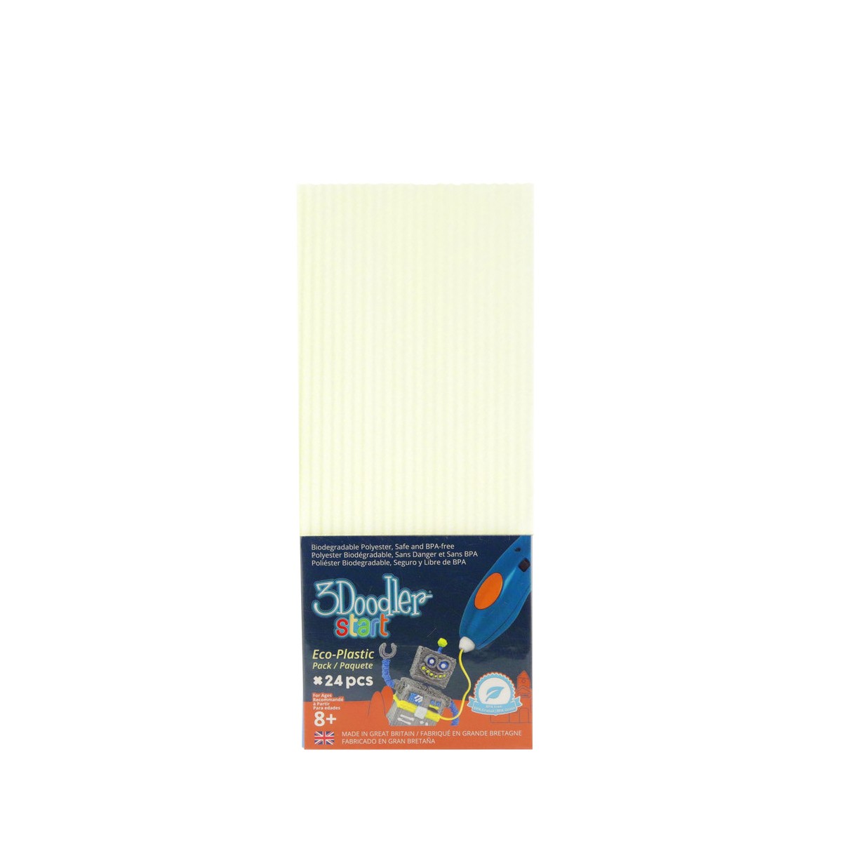 Набор стержней для 3D-ручки 3Doodler Start - Светящиеся в темноте (24 шт) (3DS-ECO09-GLOW-24)
Набор стержней для 3D-ручки 3Doodler Start - Светящиеся в темноте (24 шт) (3DS-ECO09-GLOW-24)