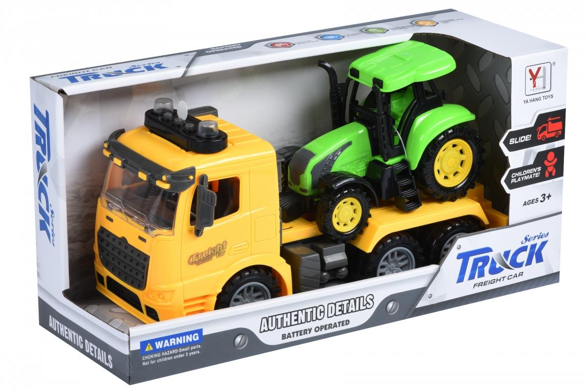 Машинка инерционная Same Toy Truck Тягач желый с трактором со светом и звуком (98-613AUt-1)
Машинка инерционная Same Toy Truck Тягач желый с трактором со светом и звуком (98-613AUt-1)