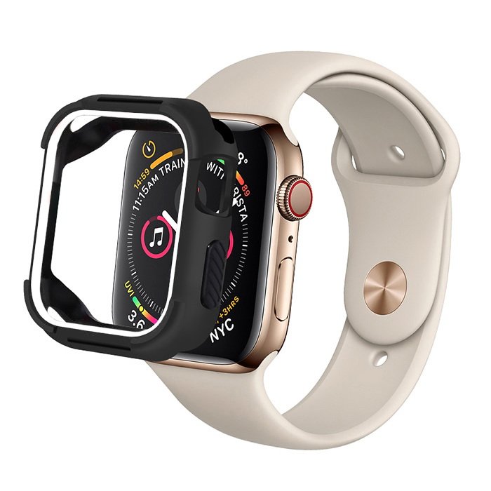 Полиуретановый чехол Coteetci PU+TPU Case белый + черный для Apple Watch 4/5 44mm (7051-BK)
Полиуретановый чехол Coteetci PU+TPU Case белый + черный для Apple Watch 4/5 44mm (7051-BK)