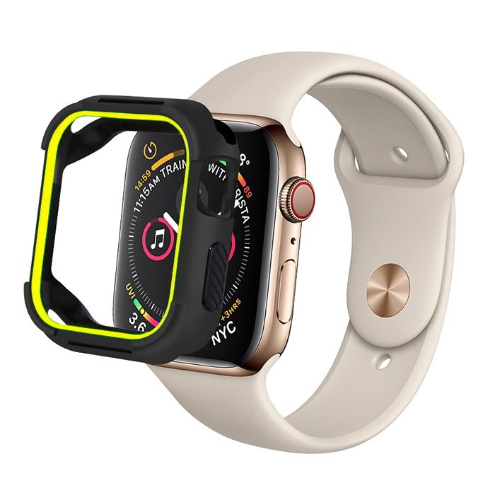 Полиуретановый чехол Coteetci PU+TPU Case салатовый + черный для Apple Watch 4/5 44mm (7052-BW)
Полиуретановый чехол Coteetci PU+TPU Case салатовый + черный для Apple Watch 4/5 44mm (7052-BW)