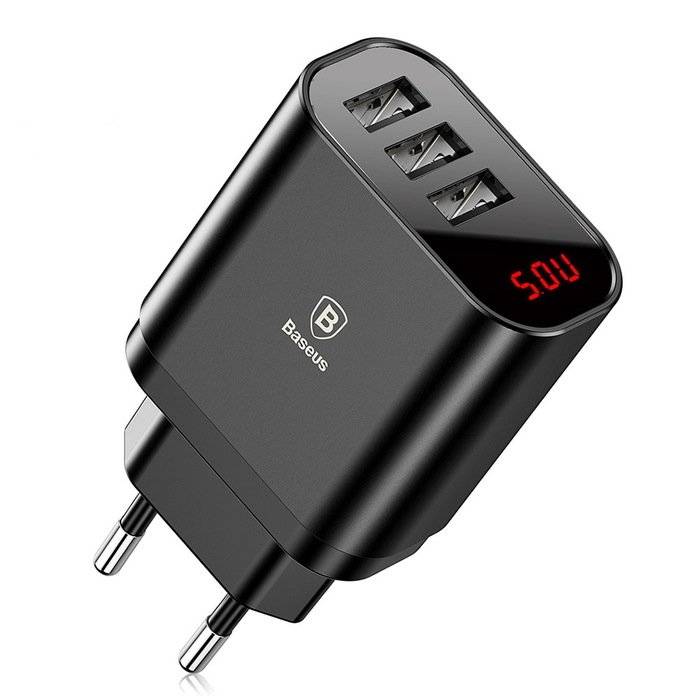 Сетевое зарядное устройство Baseus Mirror Lake Intelligent Digital Display 3USB Travel Charger 3.4A черный (CCALL-BH01)
Сетевое зарядное устройство Baseus Mirror Lake Intelligent Digital Display 3USB Travel Charger 3.4A черный (CCALL-BH01)