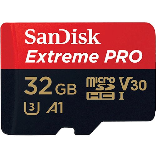 

Карта памяти SanDisk Extreme Pro microSD V30 A1 UHS-I U3 (SDSQXCG-032G-GN6MA)