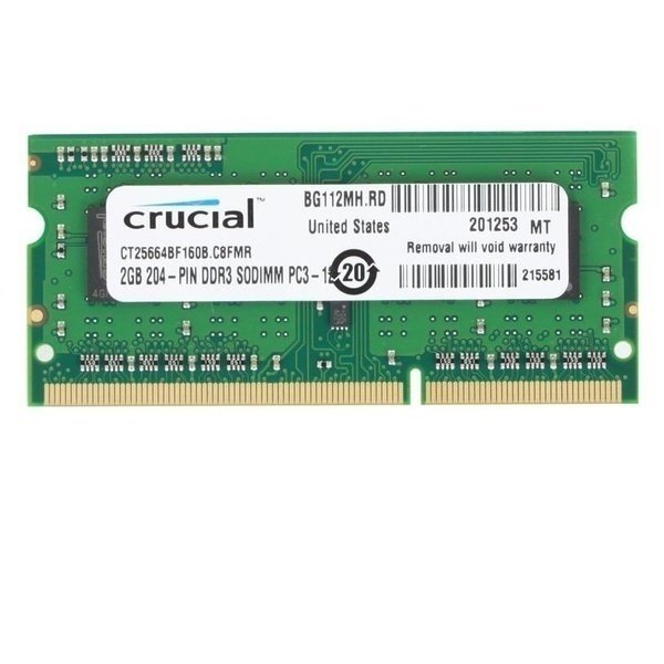 

Память для ноутбука Micron Crucial DDR3 1600 2Gb (CT25664BF160BJ)